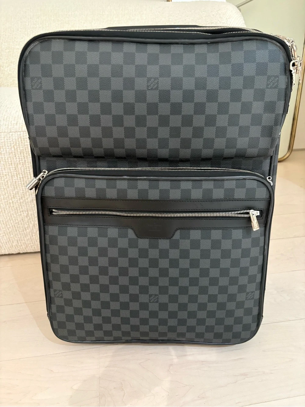 Louis Vuitton Pégase 55 Business Damier Graphite Rolling Carry-On Suitcase